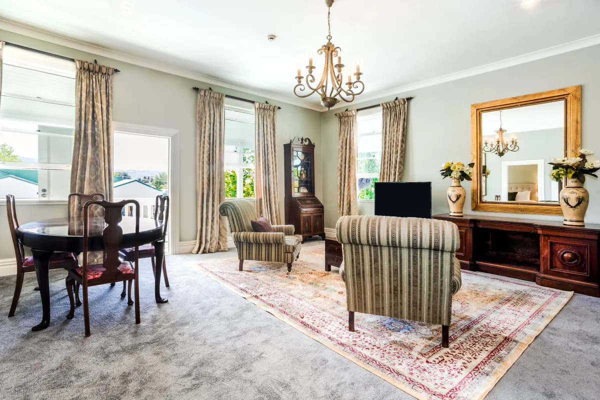 Governors Suite living area at The White Swan Country Hotel